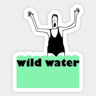 WILD WATER WOMAN Sticker